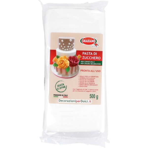 pasta di zucchero per copertura bianca