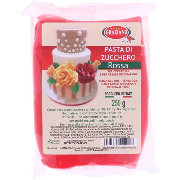 pasta di zucchero copertura rosa carne 250 gr (copia)