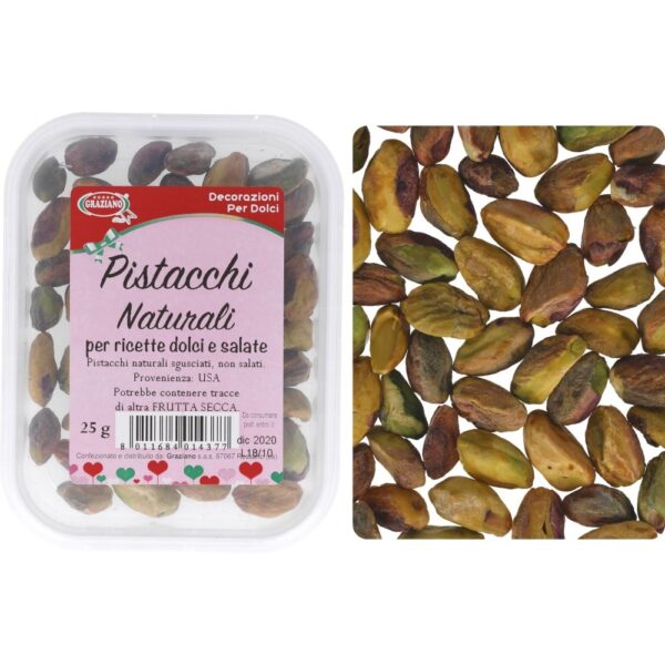 pistacchi naturali 25 gr