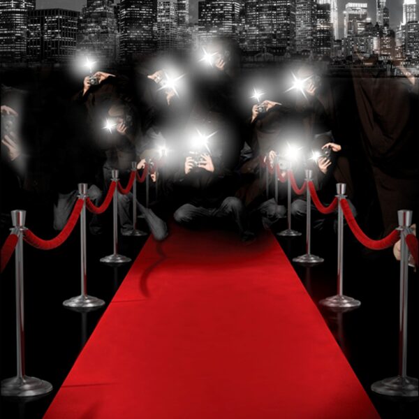 tappeto rosso per entrate