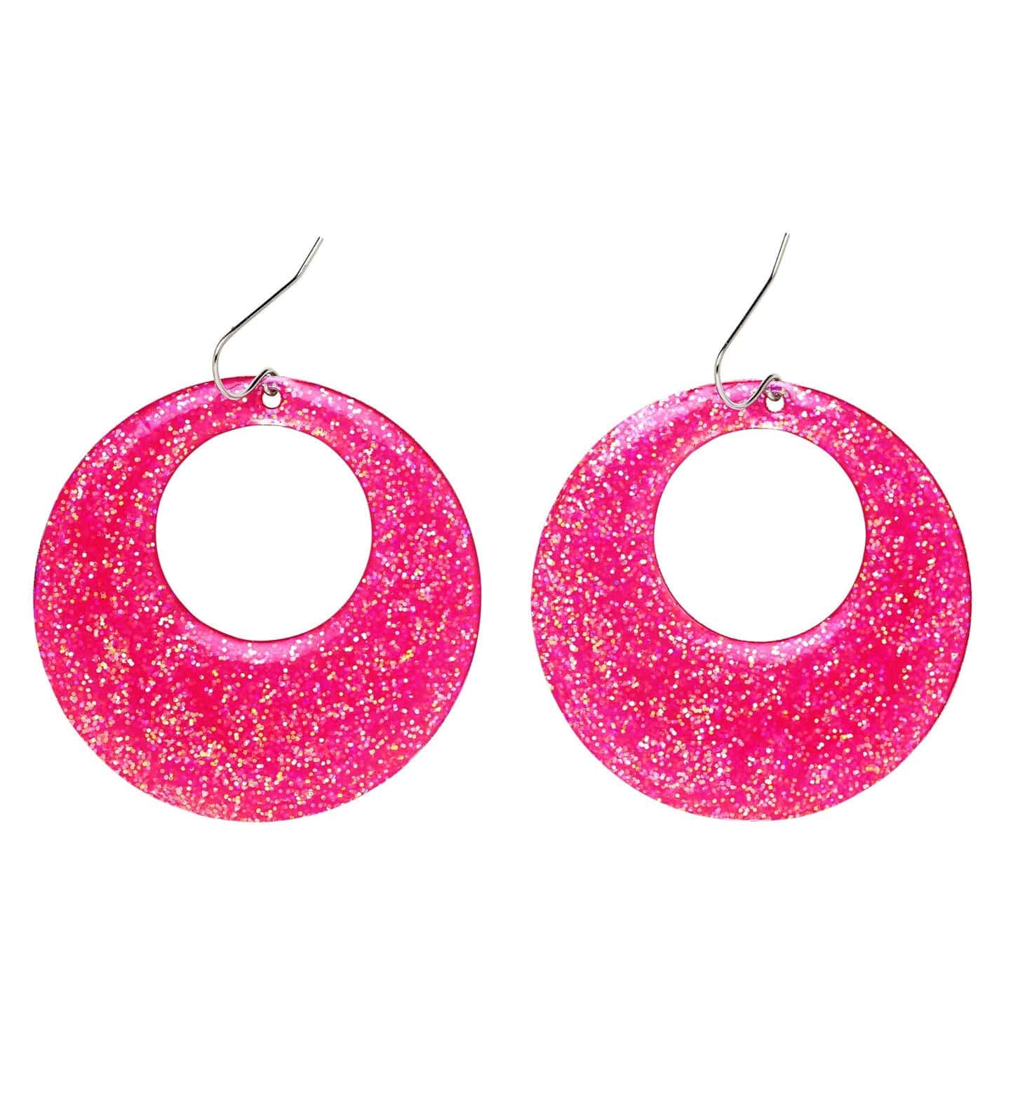 orecchini rosa disco anni'80 (copia)