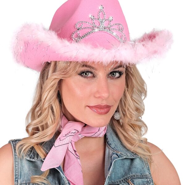 cappello nero da cowgirl con coroncina (copia)
