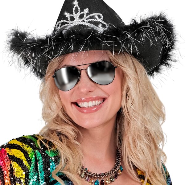 cappello nero da cowboy con diamanti (copia)