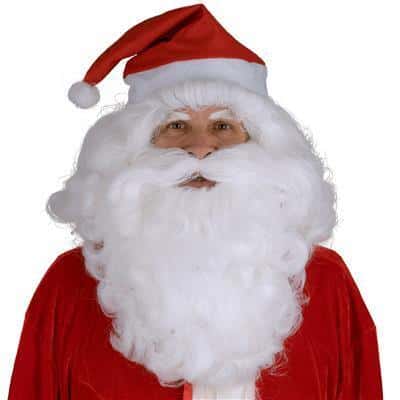 parrucca bianca con barba, baffi e sopracciaglia da babbo natale (copia)