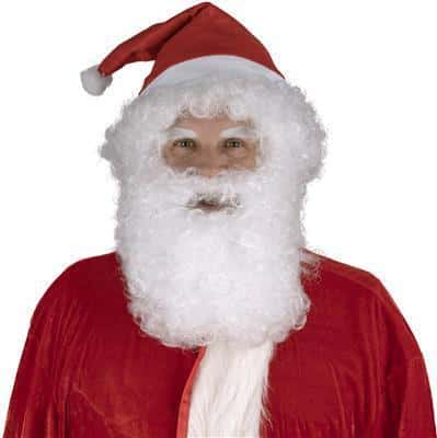 parrucca bianca con barba da babbo natale (copia) (copia)