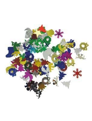 confetti natale soggetti sagomati in plastica