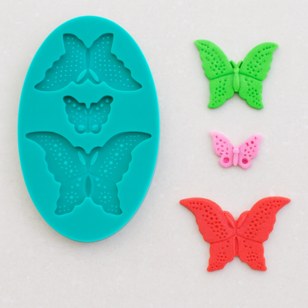 stampino in silicone 3 farfalle