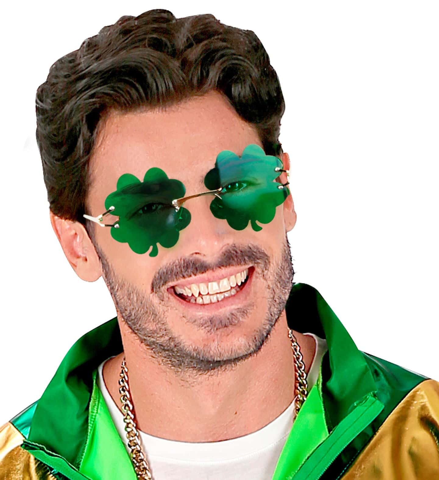 occhiali e barba da folletto irlandese