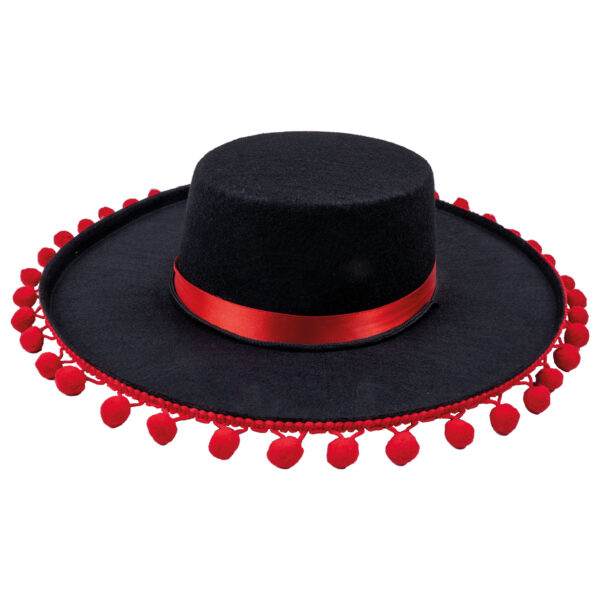 cappello nero da spagnolo