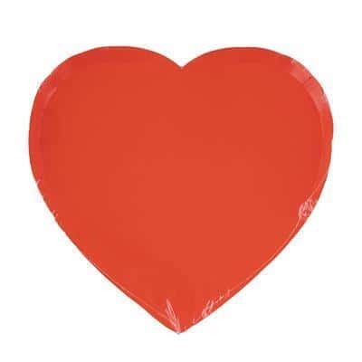 piatti rossi a cuore di plastica (copia)