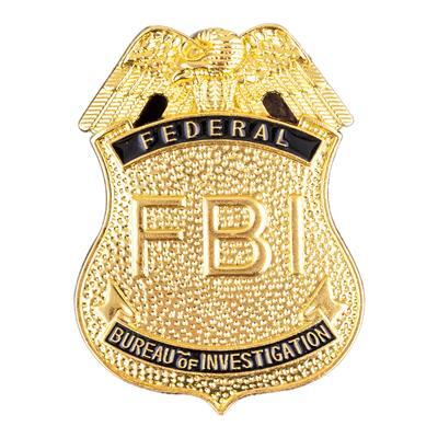 spilla con distintivo f.b.i.