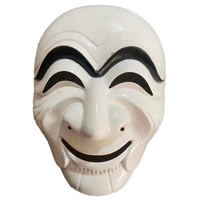 maschera coreana hahoe in plastica bianca