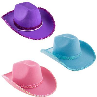 cappello da cowgirl con paillettes