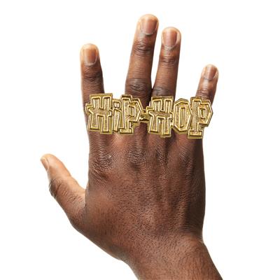 anello hip hop oro
