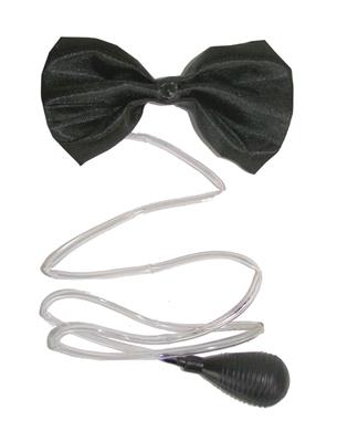 papillon nero con spruzzo di acqua
