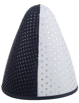 cappello a cono bianco e nero da pierrots (copia)