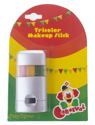 set trucco carnevale rosso giallo e verde
