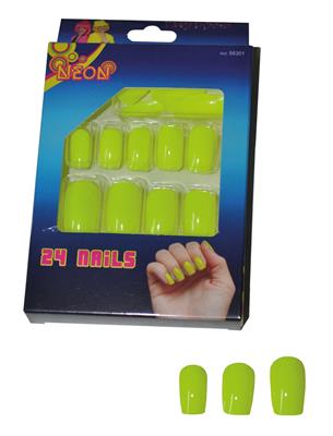 unghie finte verdi neon (copia)