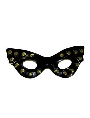 maschera nera da gatta con borchie (copia)