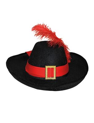 cappello da moschettiere rosso o nero (copia)