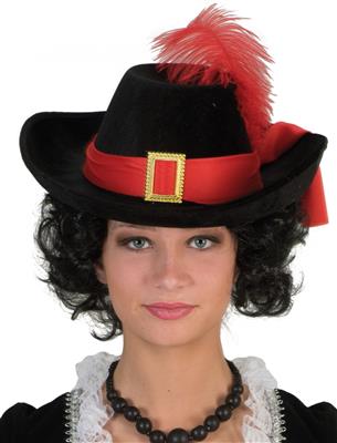 cappello da moschettiere rosso o nero (copia)