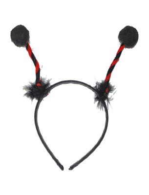cerchietto con antenne da coccinella