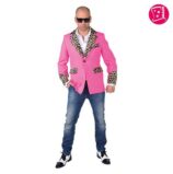 giacca nera con revers leopardato (copia)