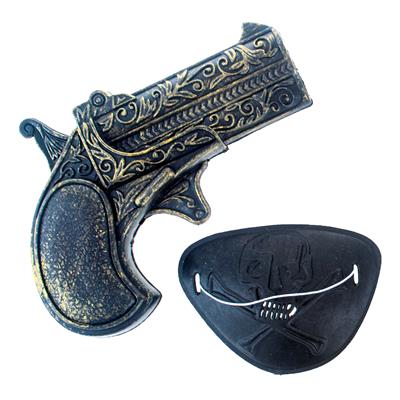 pistola da pirata in metallo a due colpi (copia)