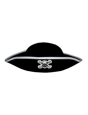 bandana nera da pirata con teschio (copia)