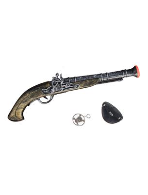 set da pirata con pistola benda orecchino e bandana nera (copia)