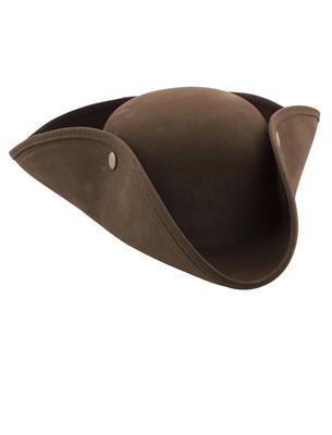cappello tricorno marrone da pirata (copia)