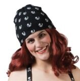 cappello tricorno marrone con piuma bianca da pirata (copia)