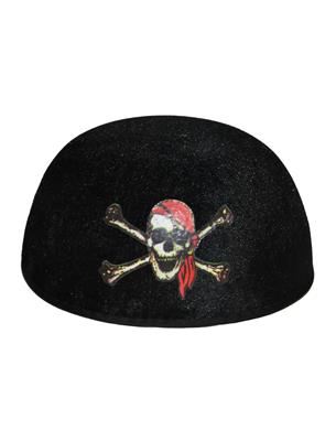 bandana nera da pirata con teschi (copia)