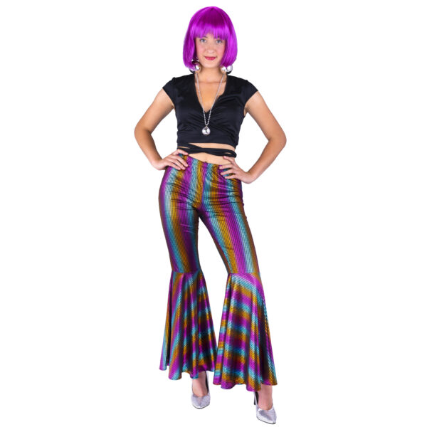 pantaloni da hippy fuxia a zampa (copia