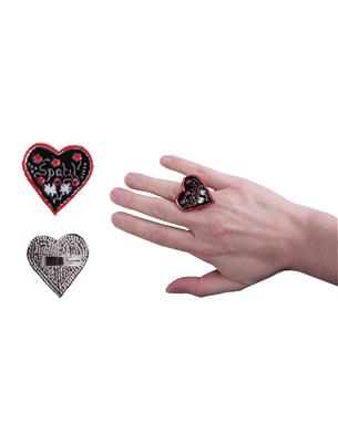 collana con cuore rosso e stella alpina (copia)