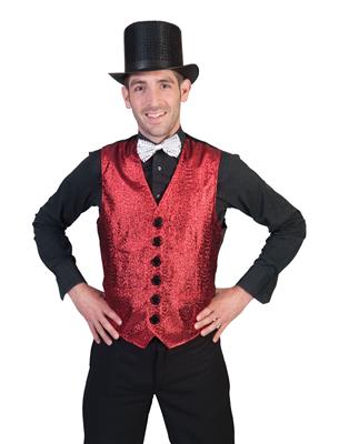 gilet paillettes rosa e colletto nero (copia)