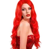 parrucca rossa con frangia (copia)