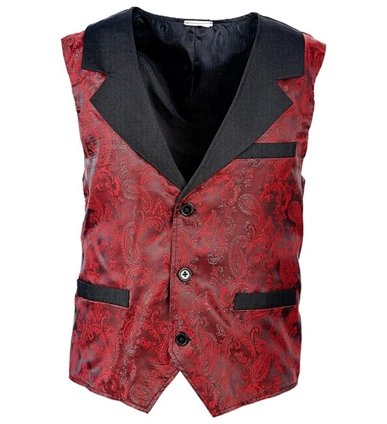 giacca gotica nera lunga in velluto rosso (copia)