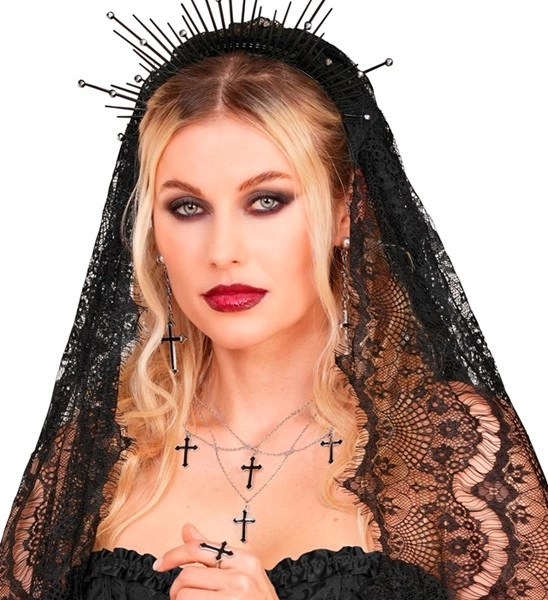 collana gotica viola con gocce (copia)