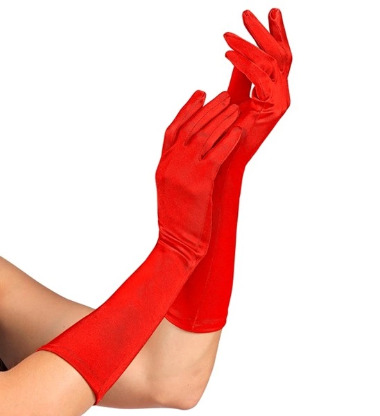 guanti rossi lunghi in lycra (copia)