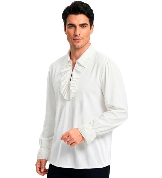 camicia storica nera con jabot (copia)