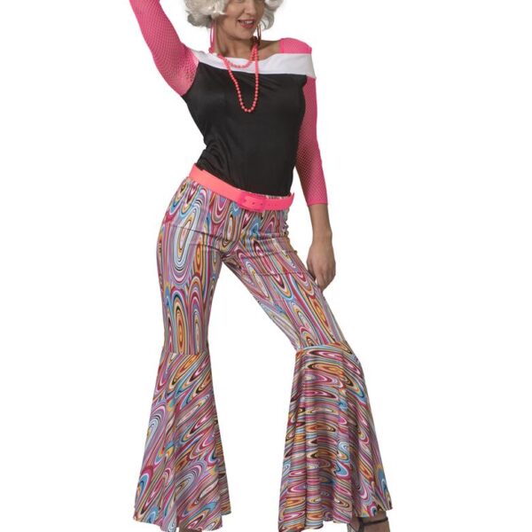 pantaloni hippy fantasia arancioni a zampa (copia)