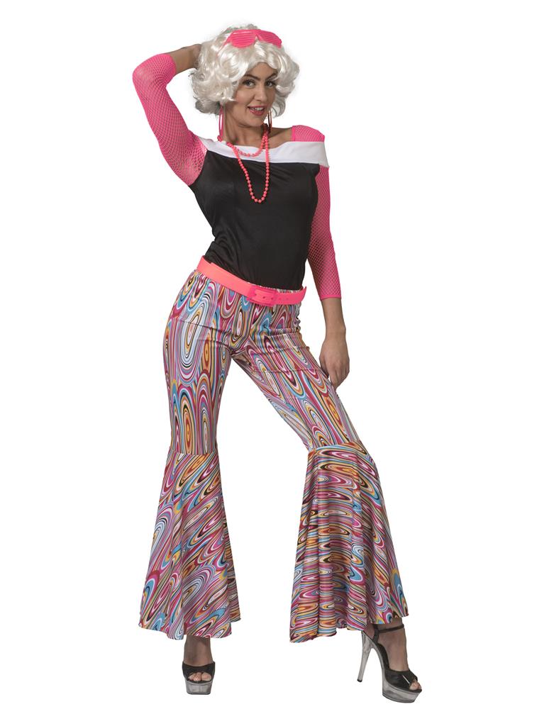pantaloni hippy fantasia arancioni a zampa (copia)