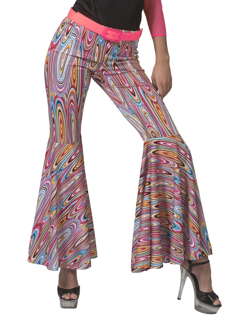 pantaloni hippy fantasia arancioni a zampa (copia)