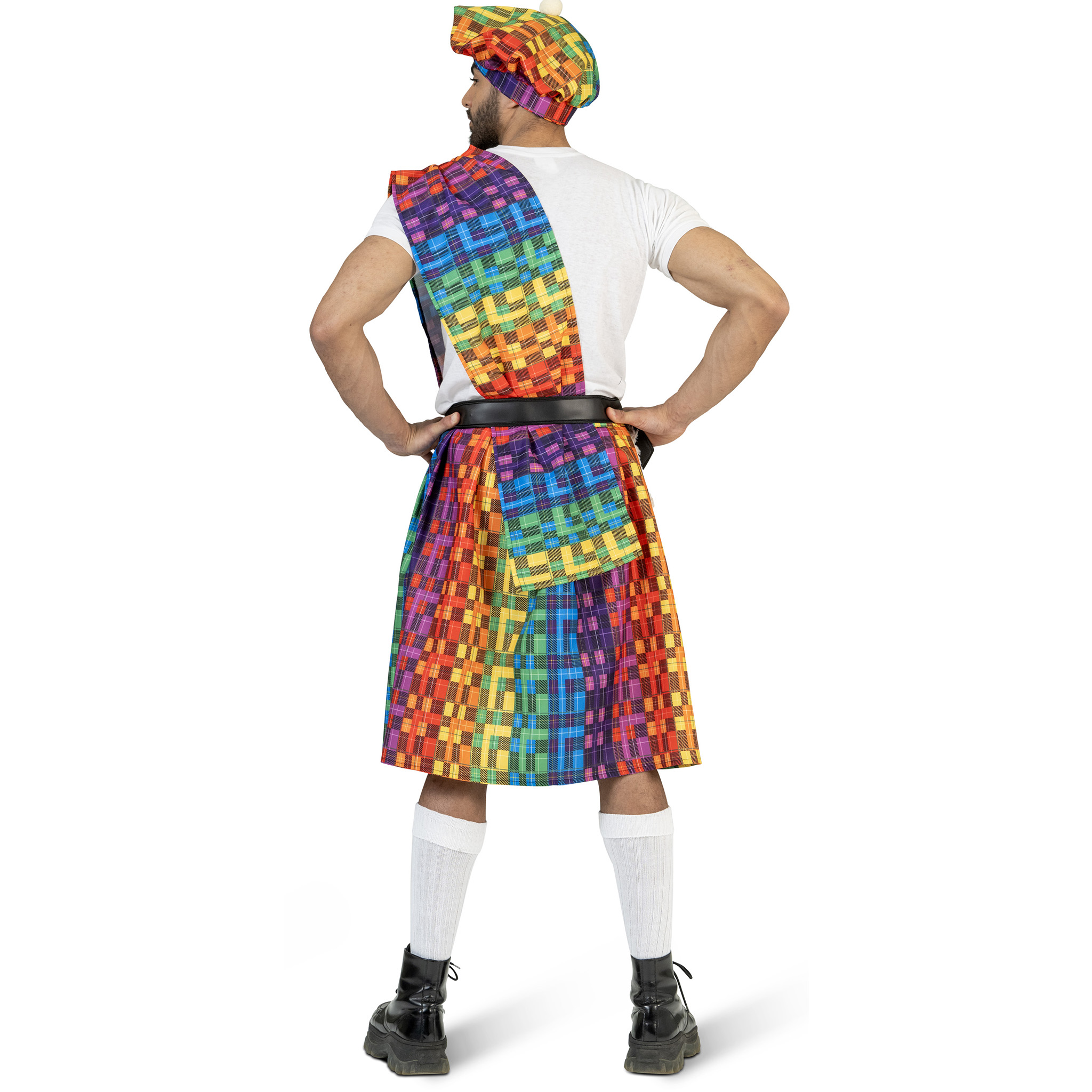 costume da scozzese arcobaleno