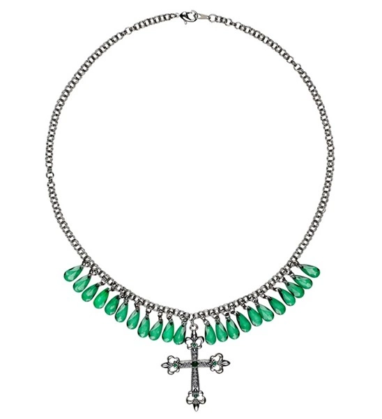collana gotica viola con gocce (copia)