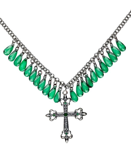 collana gotica viola con gocce (copia)