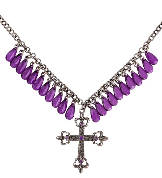 collana gotica rossa con gocce (copia)