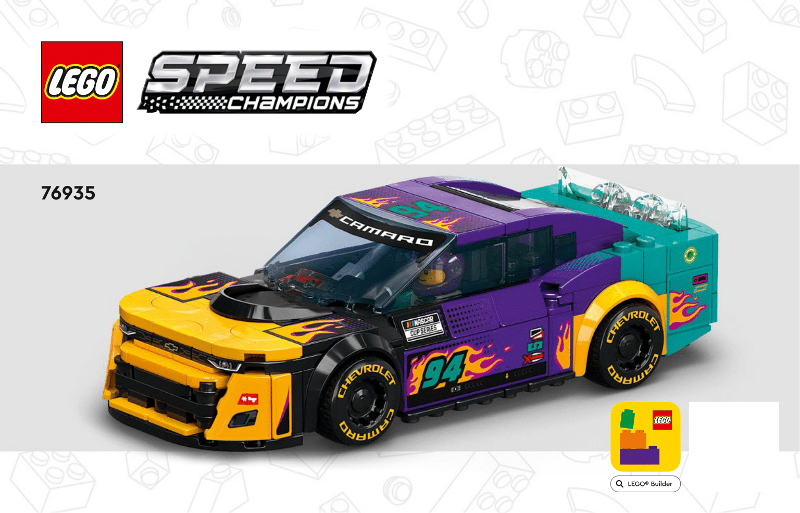 lego speed champions nascar® next gen chevrolet camaro zl1