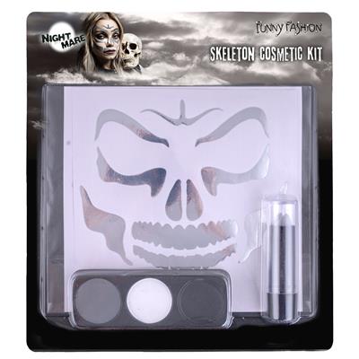 set trucco viso scheletro día de los muertos (copia)